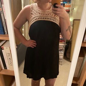 Crochet Neckline summer dress